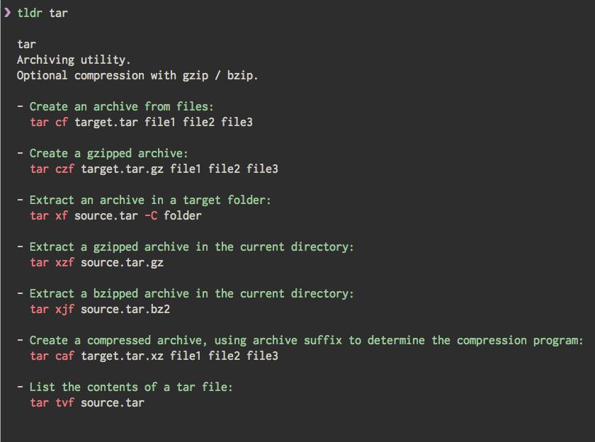 tldr:Linux命令行高效速查工具,告别复杂man页面
